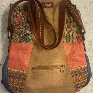 Sakroots Neutral Earth Tones Colored Crossbody Bag